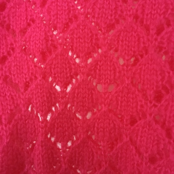 Cherokee Girls M 6/8 open knit sweater w/satin bow - Picture 5 of 7